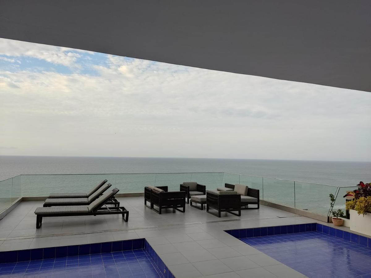 Departamento Suite frente al mar Poseidon Manta Exterior foto