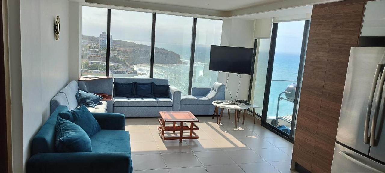 Departamento Suite frente al mar Poseidon Manta Exterior foto