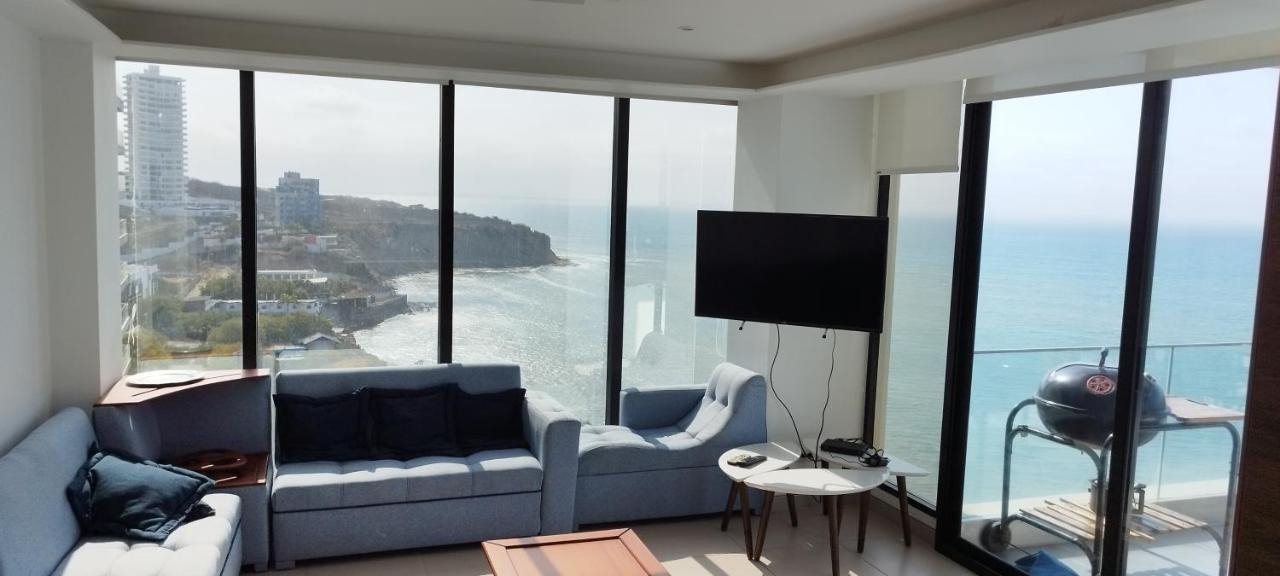 Departamento Suite frente al mar Poseidon Manta Exterior foto